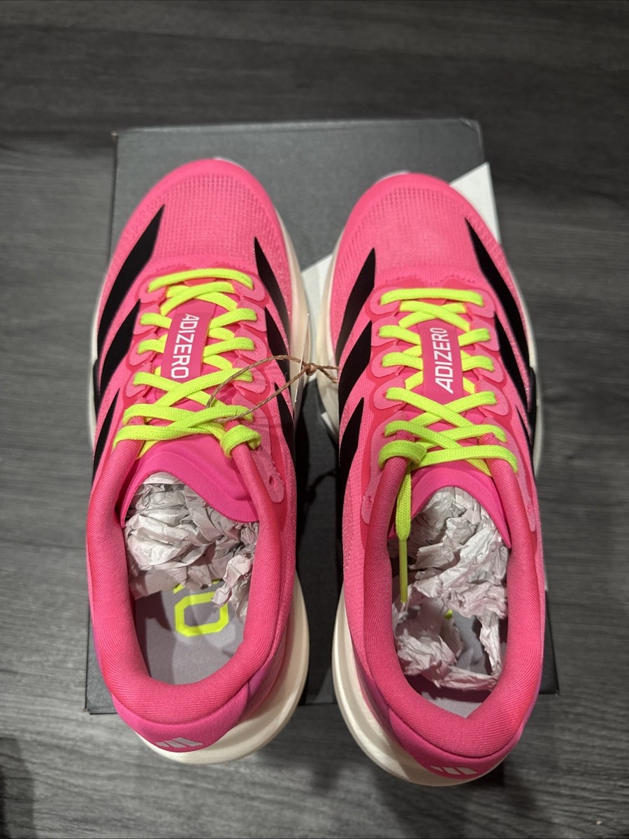 Adidas Adizero Evo Sl Women's Shoe| Size 5.5 | Pink, Neon Green