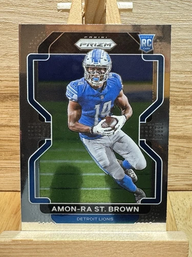 2021 Panini Prizm Amon-Ra St. Brown #358 Detroit Lions Rookie RC  