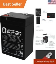 Rechargeable 6 Volt 4.5 AH AGM Battery - Ideal for Electronics  Power Tools