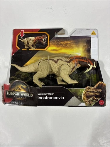 Jurassic World Rebirth Strike Attack Inostrancevia 2025 New! Box Damaged See Pic - product listing photo