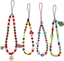 Phone Charms Cute Beaded Phone Lanyard Wrist Strap Aesthetic CellPhone Keychain