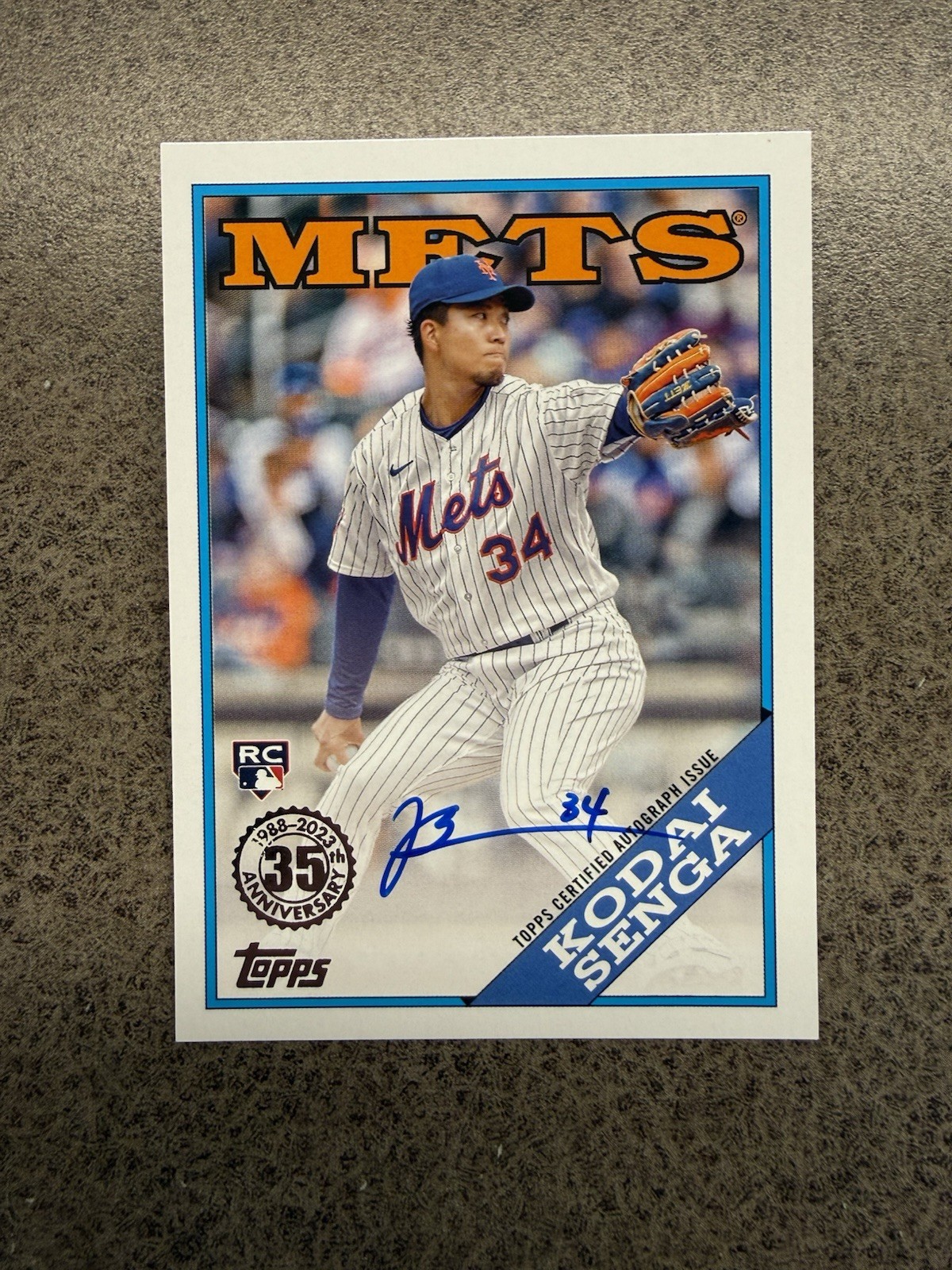 2023 Topps Update KODAI SENGA 1988 Autograph Rookie 88BA-KS - New York Mets