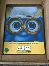 SMURFS THE LOST VILLAGE Steelbook Blu-ray Region Free Korean W/SHOWTIME BOX MINT