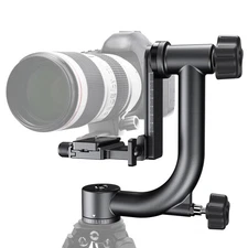 360° Panoramic Gimbal Tripod Head with 1/4'' Standard Quick Release