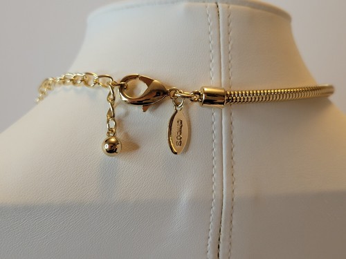 Chico's Jewelry Set 2 Necklaces & Cuff Stretch Bracelet Goldtones Mura Set - 第 5/9 張圖片
