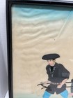 JAPANESE  GEISHA Painting on Silk FRAMED SIGNED — photo 3
