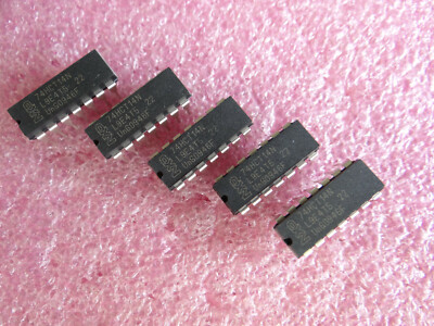 5 x 74HCT14N, 6 Inverter, Inverter HCT 4mA 14-Pin PDIP, NXP, HARRIS