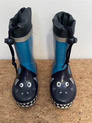 Kinder Wal Fisch Monster Gummistiefel blau Gr. 24 NEU