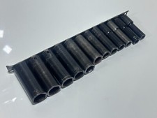 Matco Tools Usa 12pc 38 Drive Metric Deep Impact Socket Set - 6 Point - 8-19mm