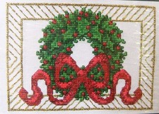 Wreath - The Spirit of Christmas by Janlynn Cross Stitch Chart #157-76 