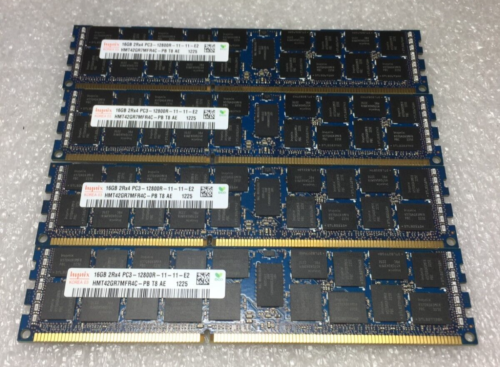 64GB HYNIX HP 4X 16GB 2Rx4 PC3-12800R HMT42GR7MFR4C-PB T3 AD ECC SERVER RAM - Picture 1 of 4