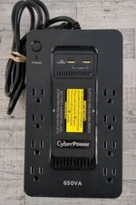 CYBER POWER 625VA BATTERY BACKUP SURGE PROTECTOR 8 OUTLET