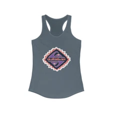 Quicksilver Outlaw Surf Vintage Patch Logo Tank Womens