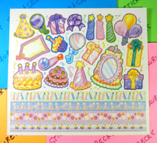 Happy Birthday Party Sticker Sheet