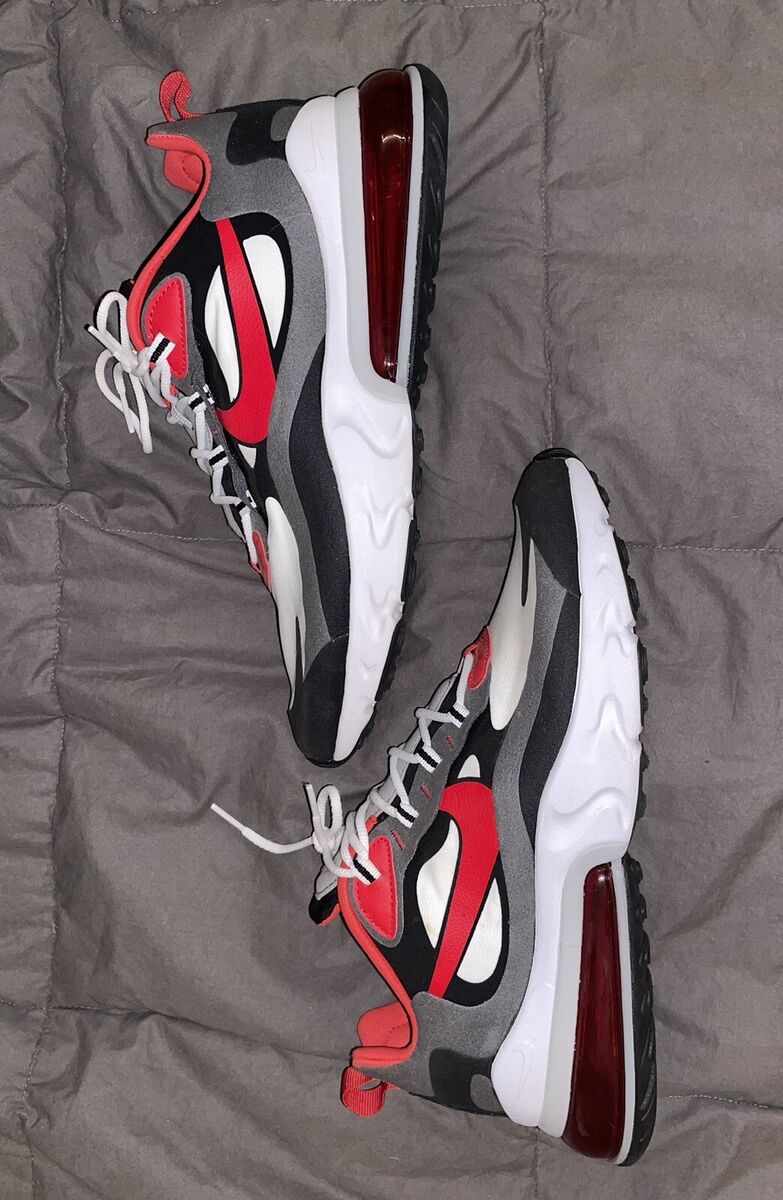 スニーカー Nike Air Max 270 React Black Iron Grey University Red Size 11 - Nike Air Max 270 React Black/Iron Gray/University