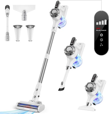 8-in-1 Cordless Vacuum Cleaner | Lightweight, 45min Runtime, for Carpet & Floors