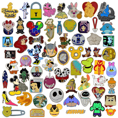 30 Assorted Disney Park Pin Trading Lot Authentic Brand New Pins