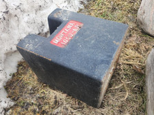 Montana 1000 Pound Cast Iron Scale Calibration Weight Steampunk Sign Brass Era