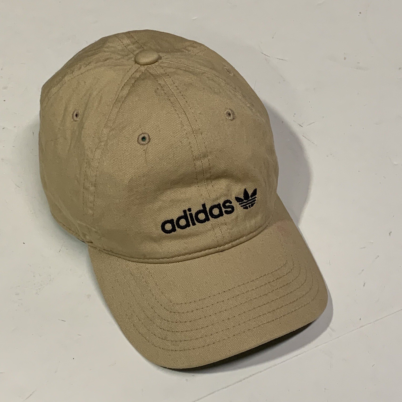 Adidas Hat Cap Strap Back Adjustable Brown Khaki One Size Climalite Adult