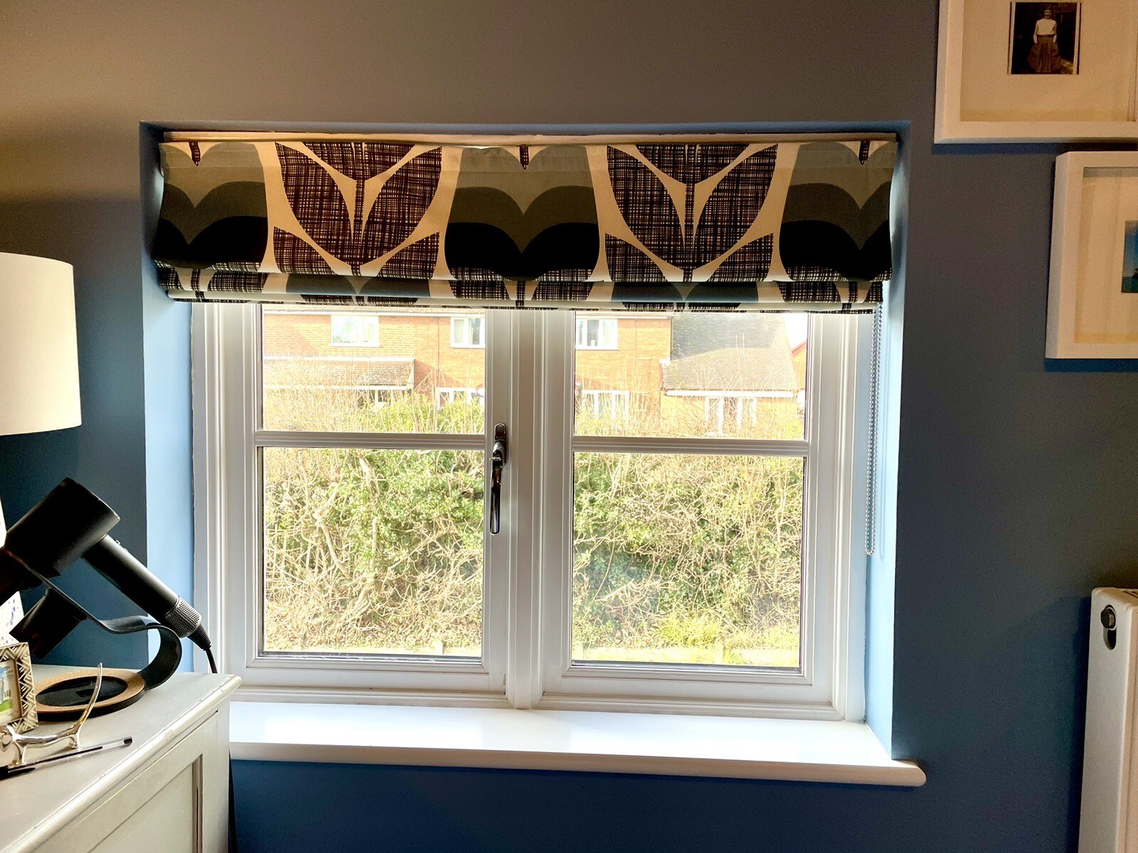 Blinds for windows used Fabric Roman blinds eBay