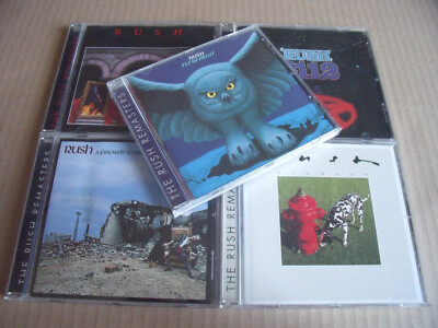 5 x Rush - Signals, Fly By Night, 2112, Moving Pictures, A Farewell / Remasters