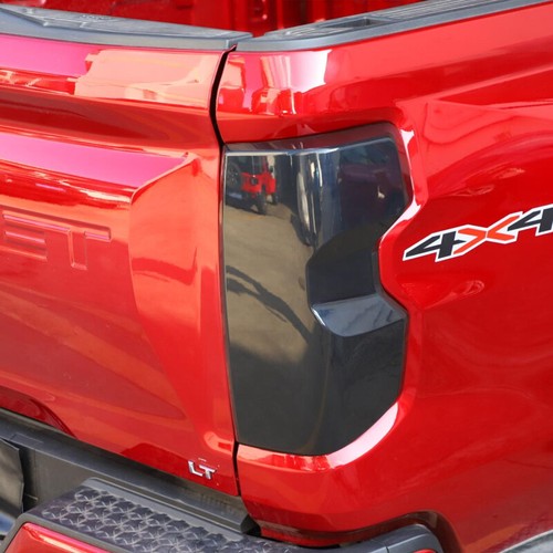 Cubierta protectora de panel de luz trasera negra ahumada 2 piezas decoración para Chevy Colorado 2023+ - Imagen 12 de 15