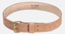 Klein Tools 5415L Tan Leather Heavy Duty Embossed Tool Belt, L