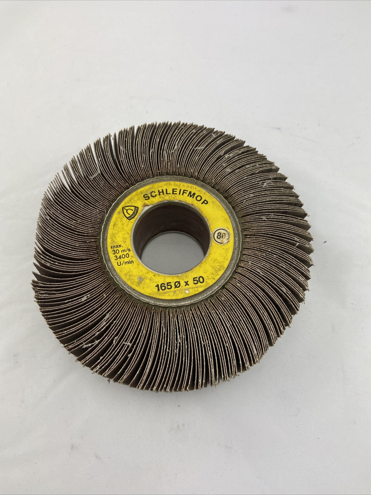 Ruota Lamellare Abrasiva Klingspor SM 611 – 165x50 Mm, Grana 100, Confezione Da 3 Pezzi