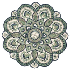 SAFAVIEH Novelty NOV604M Handmade Ivory / Blue Rug