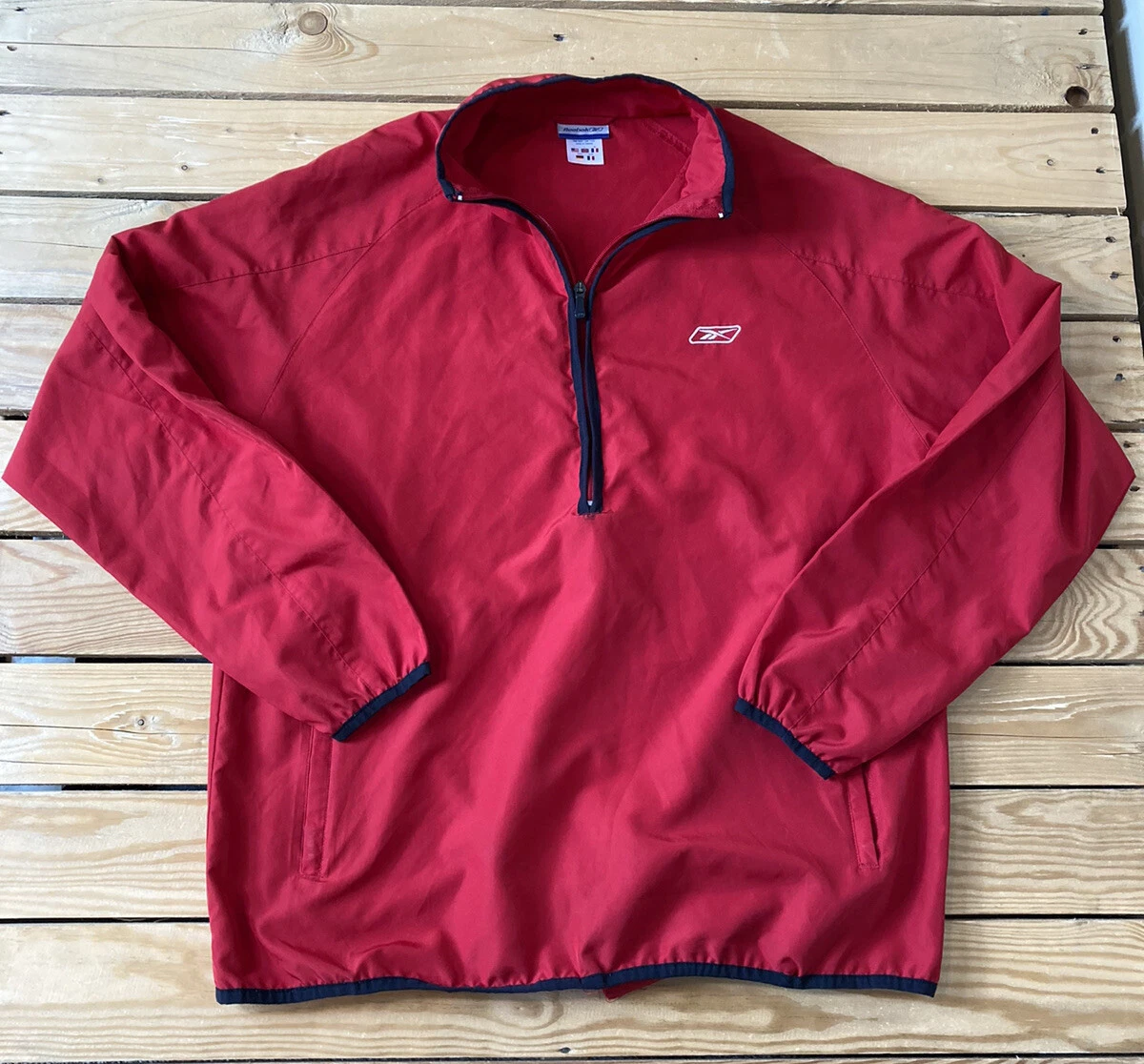 Reebok sales half jacket