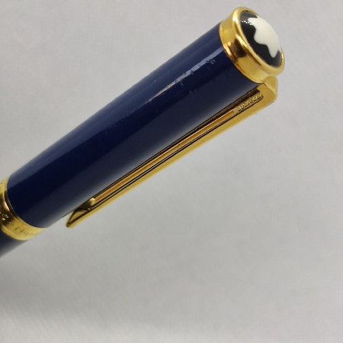Vintage Montblanc Noblesse Oblige Blue Resin Fountain Pen, 14K Gold Nib - 第 5/17 張圖片