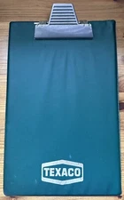 Rare Vintage Texaco Oil Garage Petrol Gas Station Green Vinyl Clip Board Holland