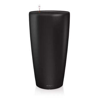 Lechuza Pflanzsäule Rondo Premium 32 schwarz matt 15785