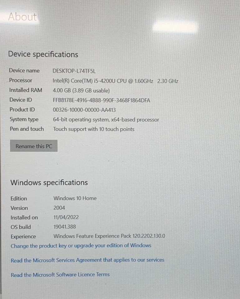 Lenovo ThinkPad X240 - i5 4200U - 4GB RAM - 128GB SSD - BIOS LOCK (OFFERS OK) - Image 3 of 4