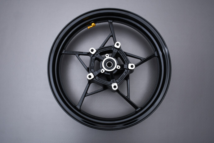 Jante avant moto Kawasaki Z500 SE 2024 2025 roue aluminium noire 17 pouces