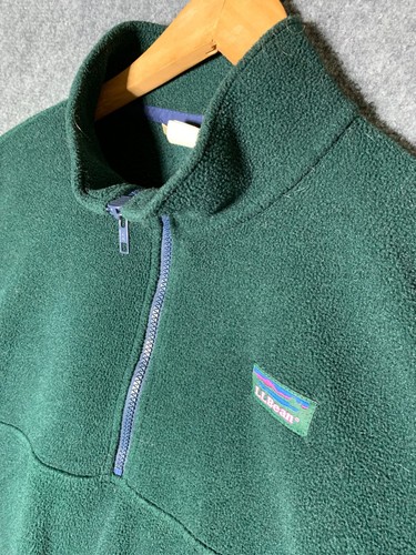 L.L. Bean Pullover Pulli Grün Damen Medium Fleece Langarm 1/4 Reißverschluss - Bild 8 von 18