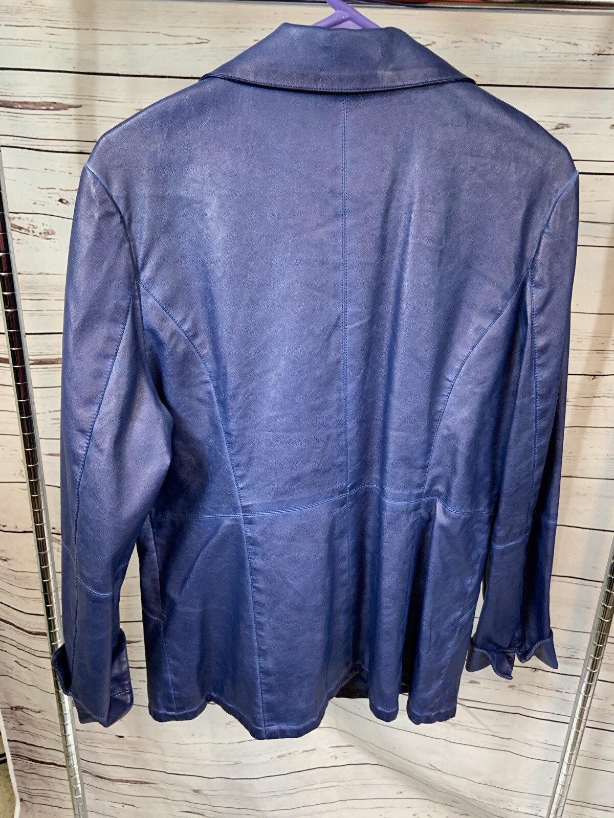 fdj french dressing Jacket Womens Sz LG Blue eBay