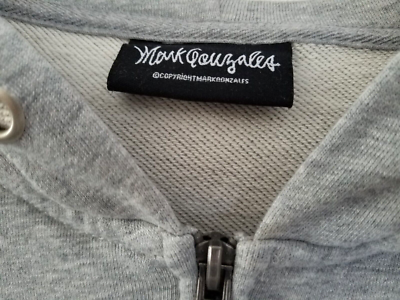 MARK GONZALES Shmoo Full Zip Sweatshirt Hoodie Gray size MARK GONZALES Shmoo Full Zip Sweatshirt Hoodie Gray size