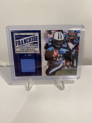 2011 Panini Threads - Chris Johnson - Titans Game Worn Patch /299