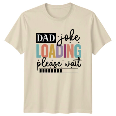 Lustiges Vatertag T-Shirt Papa Joke Loading Please Wait