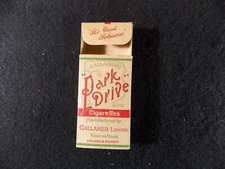 Vintage Gallaher Park Drive Empty Cigarette Packet Box