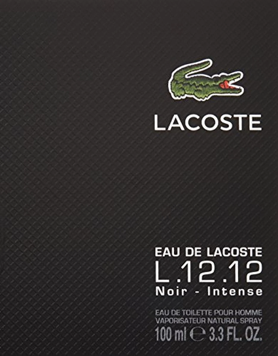 Lacoste Eau de Lacoste L.12.12 Noir EDT Spray 100ml eBay