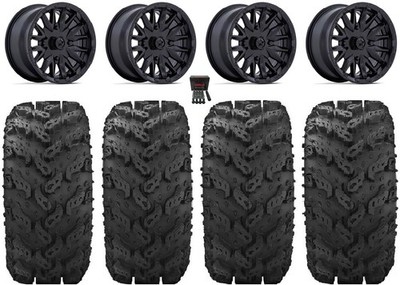 MSA Creed 14'' Wheels Black 30'' Reptile Tires Can-Am Commander Maverick