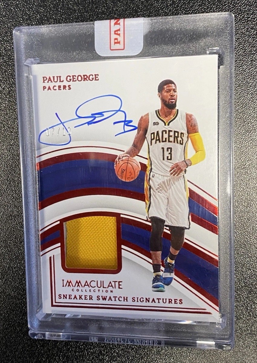 2022-23 Panini Immaculate Paul George Sneaker Swatch Signatures