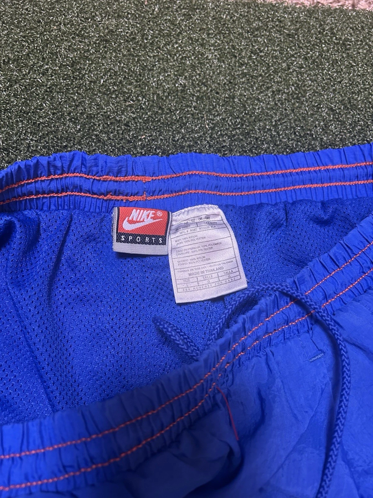 Vintage Nike Windbreaker Pants Track Pants Florida Gators Theme Size L Blue 90s