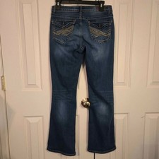 Womens Sz 5 Jeans LEI BRIDGET Curvy Boot Cut Embroidered T65/337 
