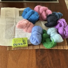 WET FELTING Starter Kit - 200g Merino Wool, Cane Mat, Gauze, Soap UNUSED