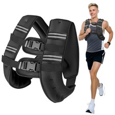 6lb/8lb/12lb/16lb/20Lb Weighted Vest Woman Men with Reflective Stripe, Chest ...