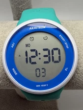 Armitron Pro Sport 40/8423 Green Digital Ladies Watch 43MM 8.5"
