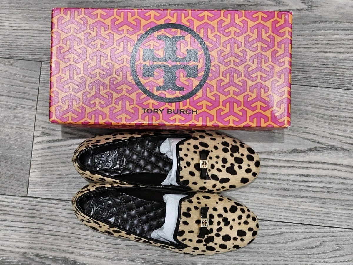 Tory Burch Chandra Loafer Calf Hair Cheetah Print 6.5 - Worn Ones